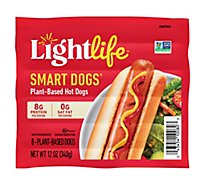 Lightlife Smart Sausages Hot Dogs Meatless 8 Count - 12 Oz