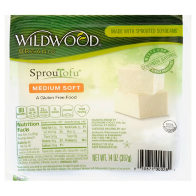 Wildwood Organic Water Pack Medium Tofu - 18 Oz