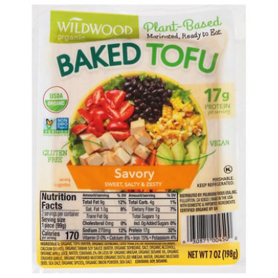 Wild Wood Baked Tofu Savory - 6 Oz - andronicos