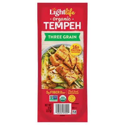 Lightlife Tempeh Three Grain - 8 Oz - Image 1