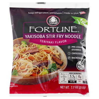 Fortune Yakisoba Noodle Teriyaki Stir-Fry Prepacked - 7.7 Oz - Image 3