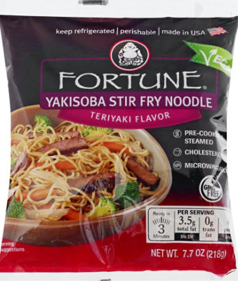 Fortune Yakisoba Noodle Teriyaki Stir-Fry Prepacked - 7.7 Oz - Image 2