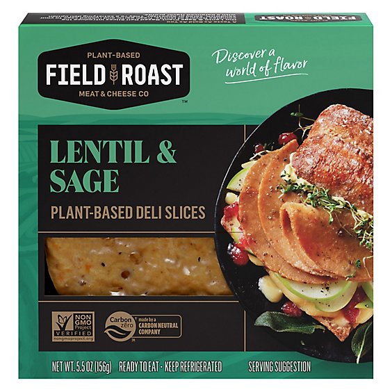 Field Roast Lentil Sage Deli Sliced - 5.5 Oz