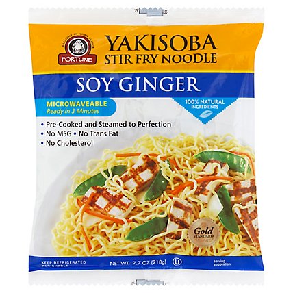 Fortune Yakisoba Noodles Stir-Fry Soy Ginger - 7.7 Oz - Image 1