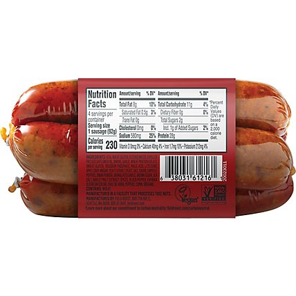 Field Roast Grain Meat Vegetarian Chipotle Sausage - 12.9 Oz - Image 6