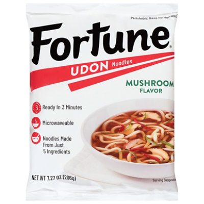 Fortune Udon Noodles Mushroom Prepacked - 7 Oz - Image 2