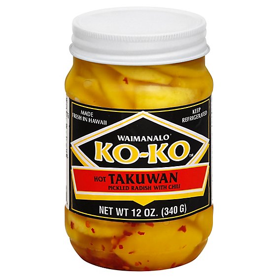 Koko Takuan Radish With Chili Prepacked - 12 Oz
