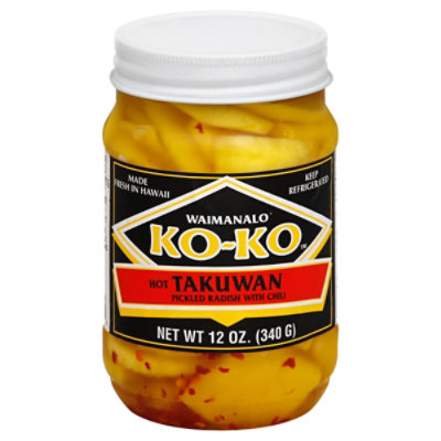 Koko Takuan Radish With Chili Prepacked - 12 Oz