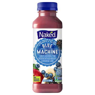Naked Blue Machine 100% Juice Smoothie, 15.2 oz (Case of 4