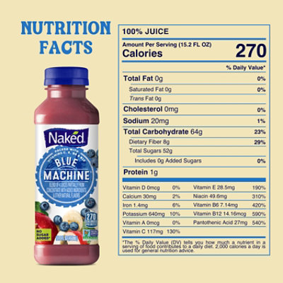 Naked Juice Smoothie Boosted Blue Machine - 15.2 Fl. Oz. - Image 7