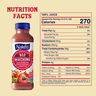 Naked Juice Smoothie Boosted Red Machine - 15.2 Fl. Oz. - Image 7