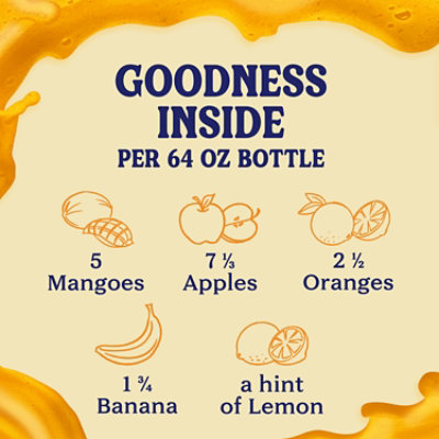 Naked Juice Smoothie Pure Fruit Mighty Mango - 64 Fl. Oz. - Image 2
