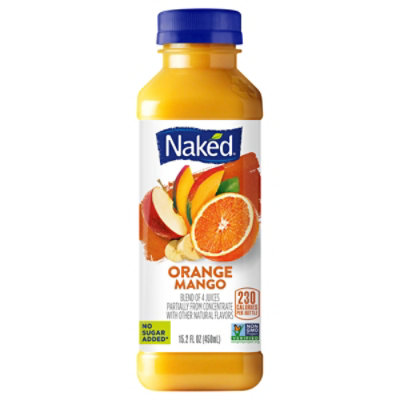 Naked Juice Smoothie Pure Fruit Orange Mango - 15.2 Fl. Oz.