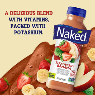 Naked Juice Smoothie Pure Fruit Strawberry Banana - 15.2 Fl. Oz. - Image 5