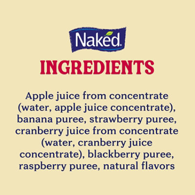 Naked Juice Smoothie Pure Fruit Berry Blast - 15.2 Fl. Oz. - Image 8