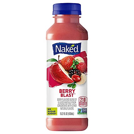 Naked Juice Smoothie Pure Fruit Berry Blast - 15.2 Fl. Oz. - Image 2