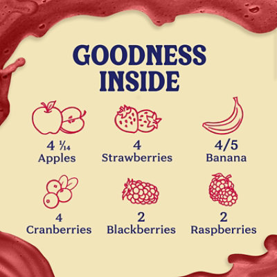 Naked Juice Smoothie Pure Fruit Berry Blast - 15.2 Fl. Oz. - Image 2