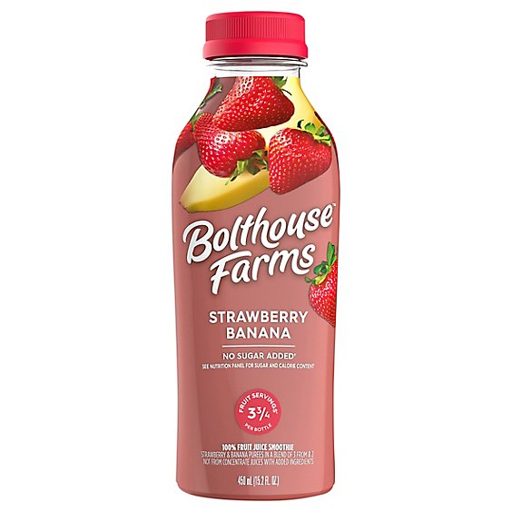 Bolthouse Farms 100% Fruit Juice Smoothie Strawberry Banana - 15.2 Fl. Oz.