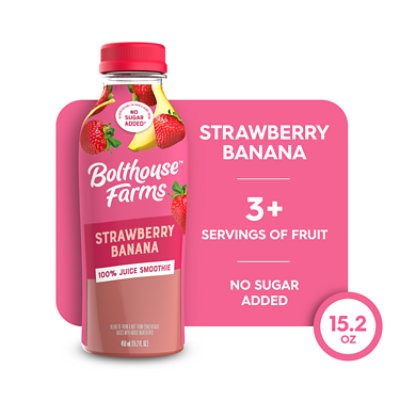 Bolthouse Farms 100% Fruit Juice Smoothie Strawberry Banana - 15.2 Fl. Oz.