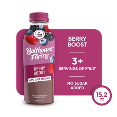 Bolthouse Farms 100% Fruit Juice Smoothie Berry Boost - 15.2 Fl. Oz. - Image 1