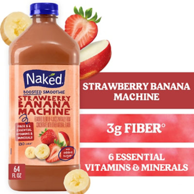 Naked Boosted Smoothie Strawberry Banana Machine - 64 Fl. Oz. - Image 1