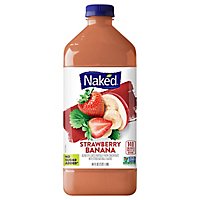 Naked Juice Smoothie Pure Fruit Strawberry Banana - 64 Fl. Oz. - Image 1