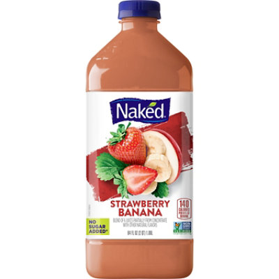 Naked Juice Smoothie Pure Fruit Strawberry Banana - 64 Fl. Oz.