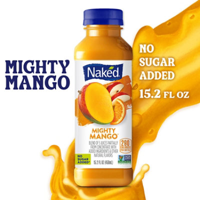 Naked Juice Smoothie Pure Fruit Mighty Mango - 15.2 Fl. Oz. - Image 1