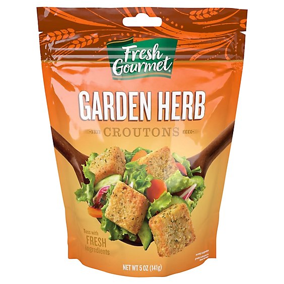 Fresh Gourmet Croutons Premium Garden Herb - 5 Oz