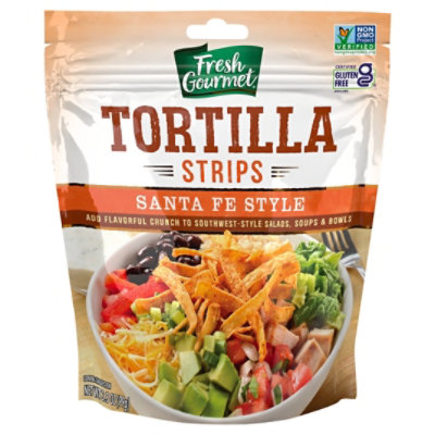 Fresh Gourmet Crunchy Toppings Tortilla Strips Santa Fe Style - 3.5 Oz - Image 3