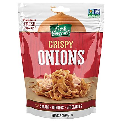 Fresh Gourmet Crispy Onions Lightly Salted - 3.5 Oz - Image 2