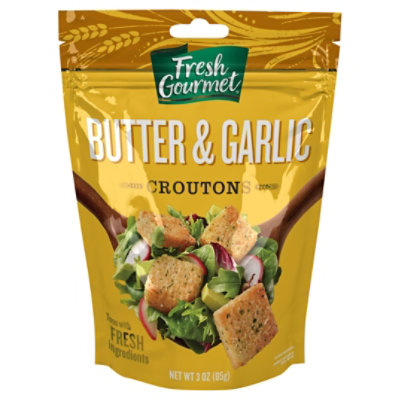 Fresh Gourmet Croutons Premium Butter & Garlic - 5 Oz