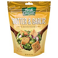 Fresh Gourmet Croutons Premium Butter & Garlic - 5 Oz - Image 1