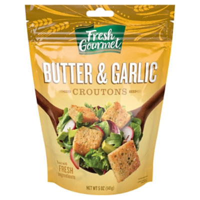 Fresh Gourmet Croutons Premium Butter & Garlic - 5 Oz - Image 1