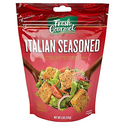 Fresh Gourmet Croutons Premium Italian Seasoned - 5 Oz - Image 1