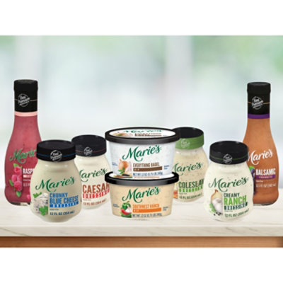 Maries Vinaigrette Real Premium Non Gmo Oil Raspberry - 11.5 Fl. Oz. - Image 2