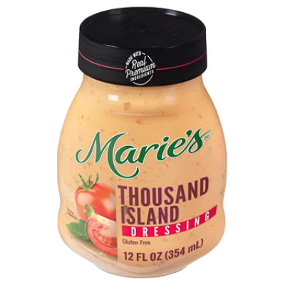 Maries Salad Dressing & Dip Real Premium Non Gmo Oil Thousand Island - 12 Fl. Oz.