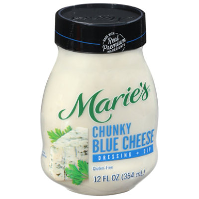 Maries Salad Dressing & Dip Real Premium Non Gmo Oil Chunky Blue Cheese - 12 Fl. Oz.