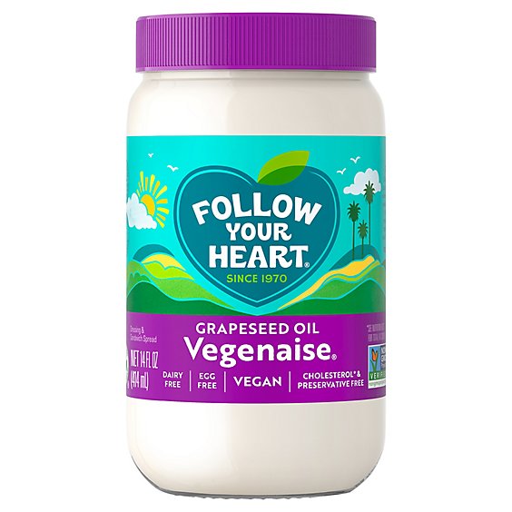 Follow Your Heart Dressing Grape Seed Oil Vegenaise - 16 Fl. Oz.