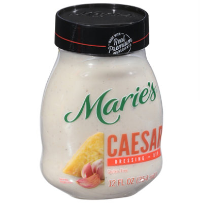 Maries Salad Dressing & Dip Real Premium Non Gmo Oil Caesar - 12 Fl. Oz.