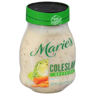 Maries Salad Dressing Real Premium Non Gmo Oil Original Coleslaw - 12 ...