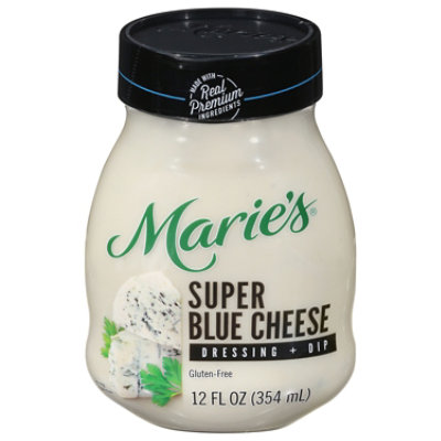 Maries Salad Dressing & Dip Real Premium Non Gmo Oil Super Blue Cheese - 12 Fl. Oz.