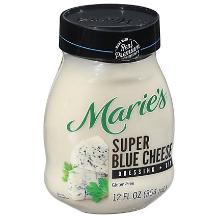 Maries Salad Dressing & Dip Real Premium Non Gmo Oil Super Blue Cheese - 12 Fl. Oz. - Image 2