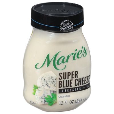 Maries Salad Dressing & Dip Real Premium Non Gmo Oil Super Blue Cheese - 12 Fl. Oz.