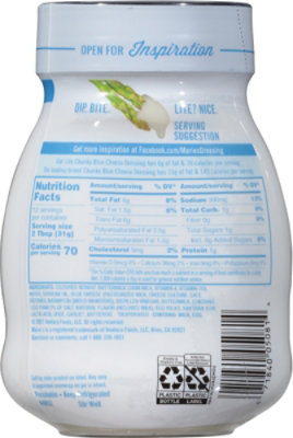 Maries Salad Dressing & Dip Real Premium Non Gmo Oil Chunky Blue Cheese Lite - 12 Fl. Oz. - Image 5