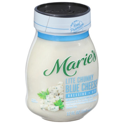 Maries Salad Dressing & Dip Real Premium Non Gmo Oil Chunky Blue Cheese Lite - 12 Fl. Oz. - Image 2