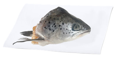 Atlantic Salmon Head Farmed Fresh 1 Count - 1 Lb - Image 1