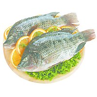Seafood Counter Fish Tilapia Whole Head On Frozen - 2.00 LB - Image 1