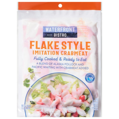 waterfront BISTRO Crabmeat Imitation Flake Style Fully Cooked - 16 Oz - Image 1
