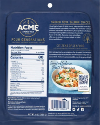 ACME Salmon Snacks Smoked - 8 Oz - Image 8